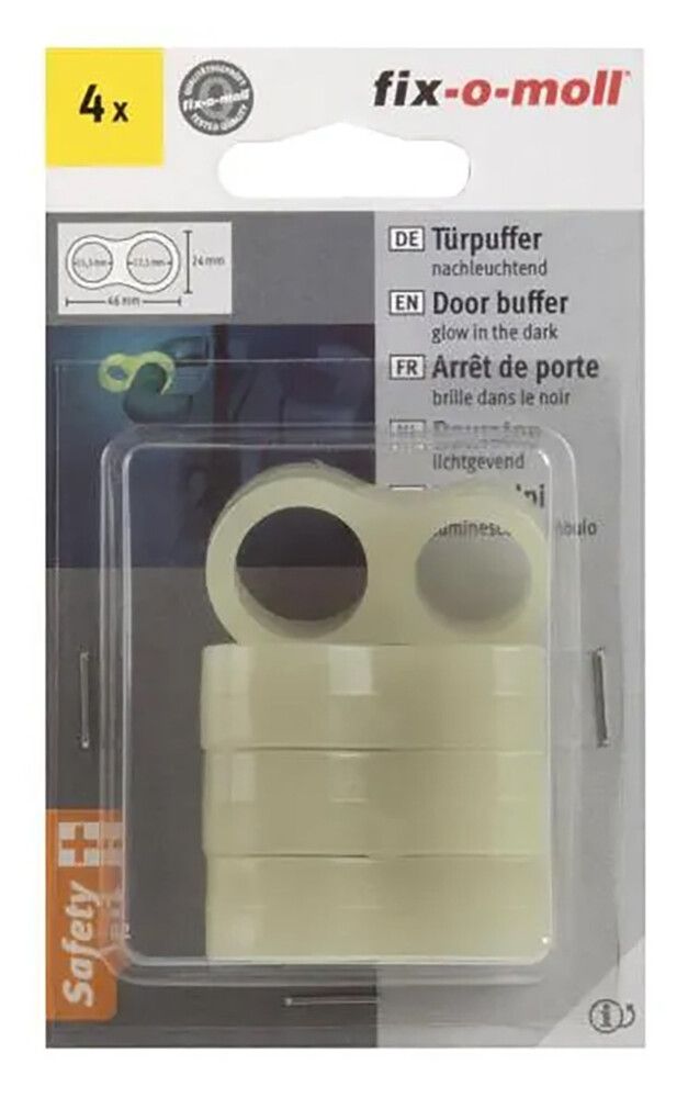 Ovenpysäytin kahvaan Fix-o-moll pimeässä hohtava 4 kpl