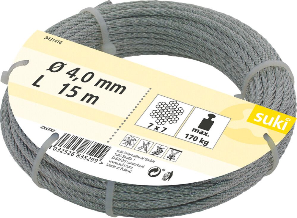 Vaijeri Suki 4,0 mm x 15 m