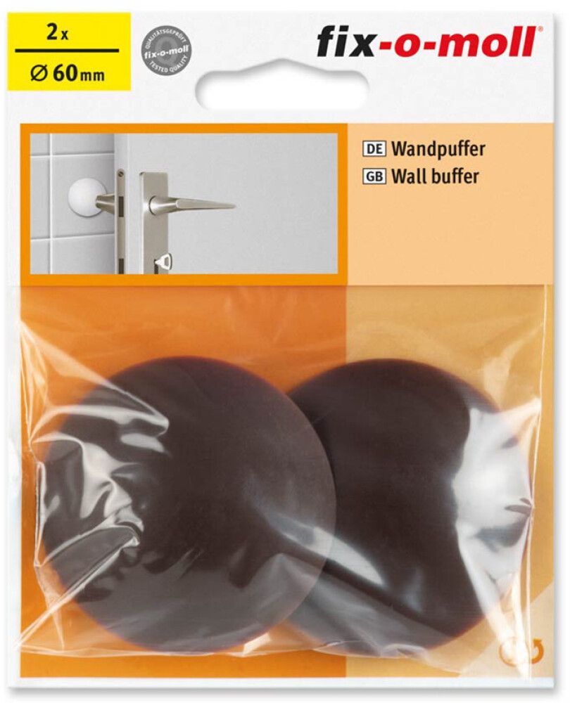 Ovenpysäytin Fix-o-moll 60 mm ruskea 2 kpl
