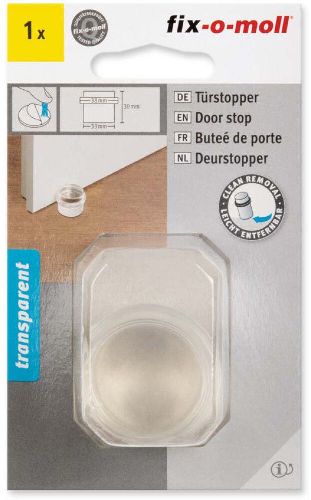 Ovenpysäytin Transparentti Fix-o-moll 33/38 x 30 mm