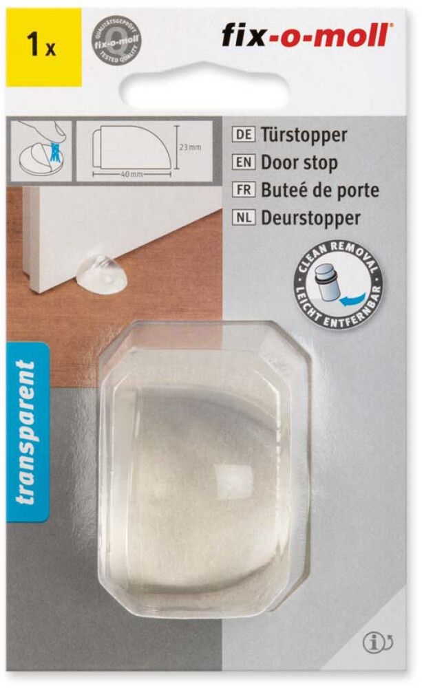 Ovenpysäytin Fix-o-moll Transparentti 38/45 x 16 mm