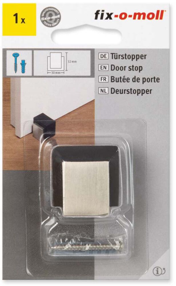 Ovenpysäytin Fix-o-moll metalli satin