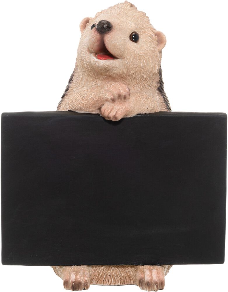 Puutarhapatsas siili kyltillä 25 cm