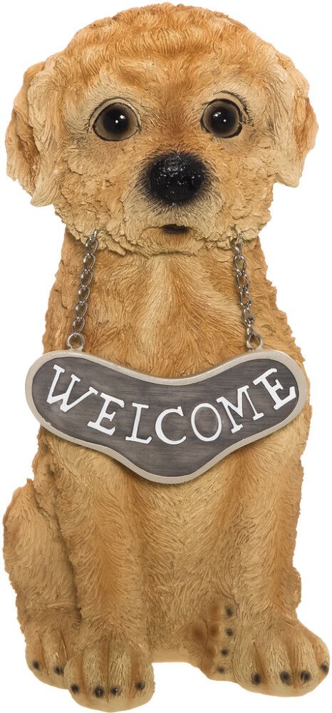 Puutarhapatsas koira Welcome 25 cm lajitelma