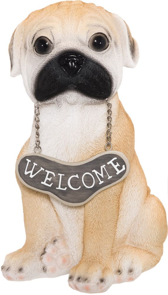 Puutarhapatsas koira Welcome 25 cm lajitelma
