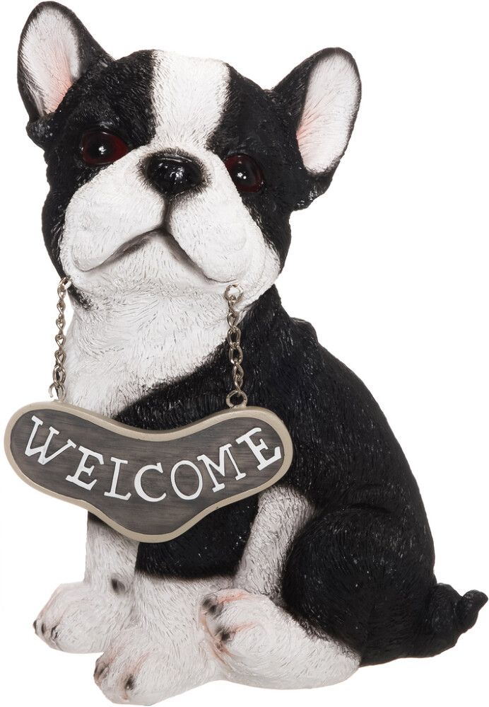 Puutarhapatsas koira Welcome 25 cm lajitelma