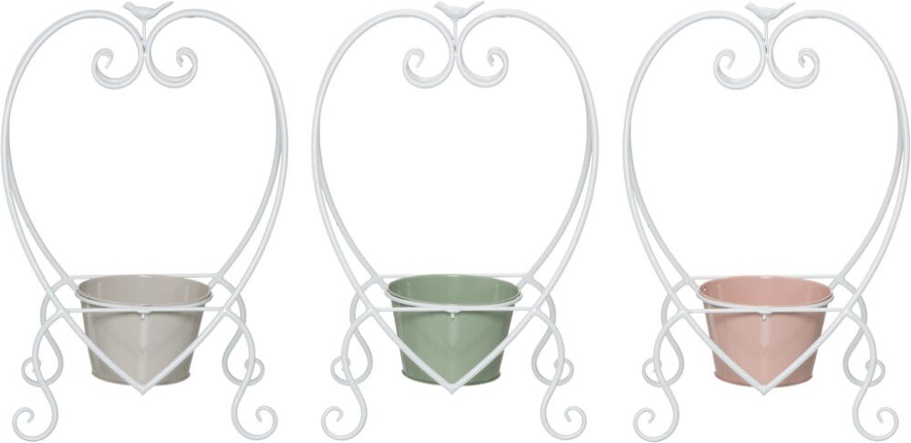 Kukkateline ruukulle sydän 52 cm lajitelma