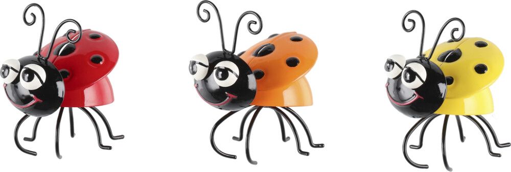 Ruukkukoriste leppäkerttu 8 cm lajitelma