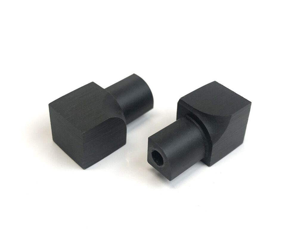 Sisäkulmapala Dione Carbon Black pyöreä 8 mm