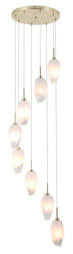 Riippuvalaisin Searchlight Rocky 8-os messinki ⌀ 46 cm