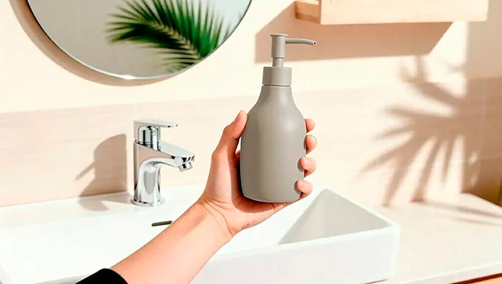 Saippua-annostelija Venus Flakoni beige 19,3 cm