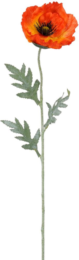 Silkkikasvi Unikko 65 cm oranssi
