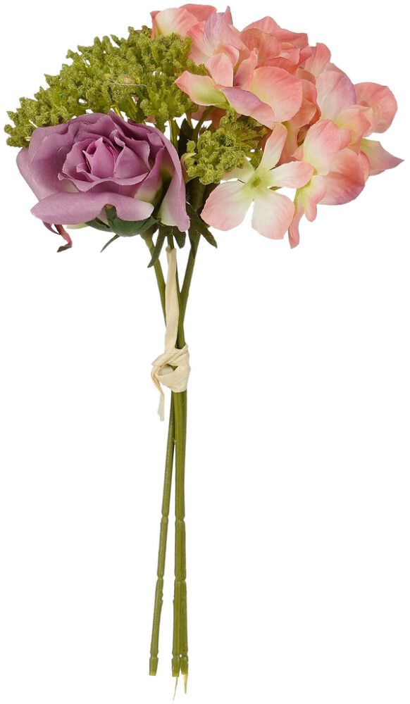 Silkkikasvi Ruusu-Hortensia kimppu lajitelma