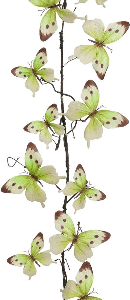 Koristeoksa perhoset 110 cm vihreä