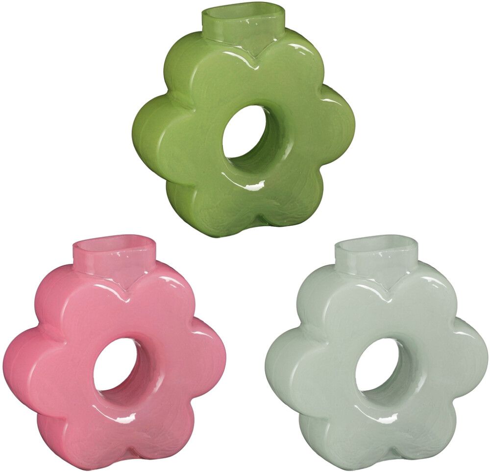 Lasimaljakko kukka 16 cm lajitelma