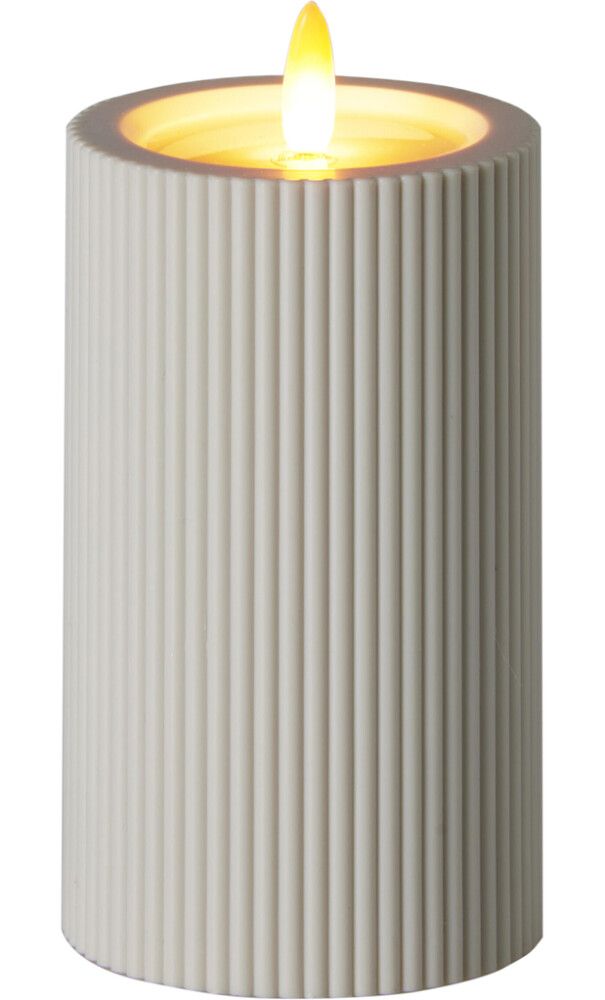 LED-pöytäkynttilä 7,5 x 12,5 cm luonnonvalkoinen