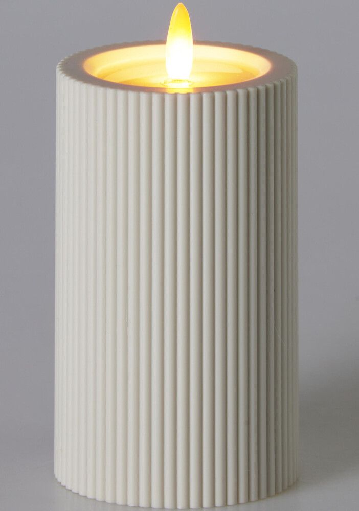 LED-pöytäkynttilä 7,5 x 12,5 cm luonnonvalkoinen