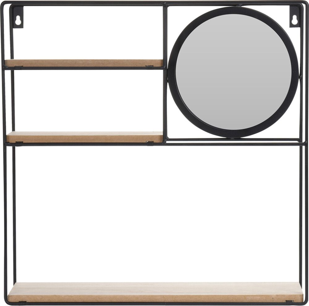 Seinähylly peilillä 49,2 x 4,5 x 41 cm