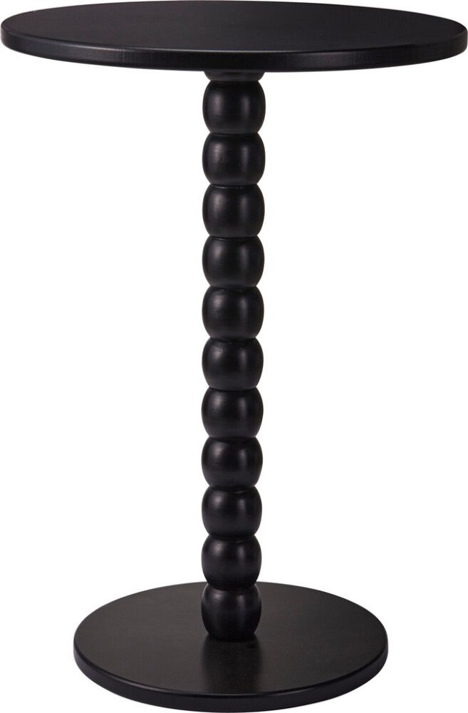 Sivupöytä musta Ø 35 cm