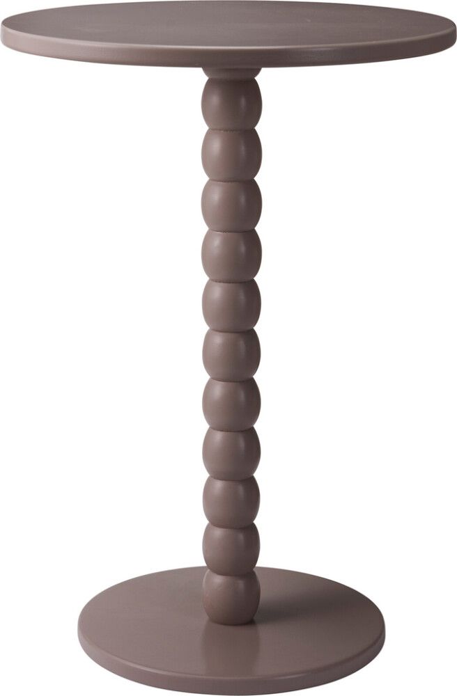 Sivupöytä taupe Ø 35 cm