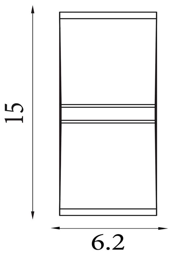 LED-ulko­seinävalaisin Searchlight Montana 2-os musta ⌀ 6,2 cm IP44