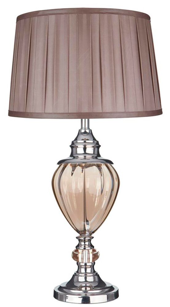 Pöytävalaisin Searchlight Greyson ruskea ⌀ 38 cm