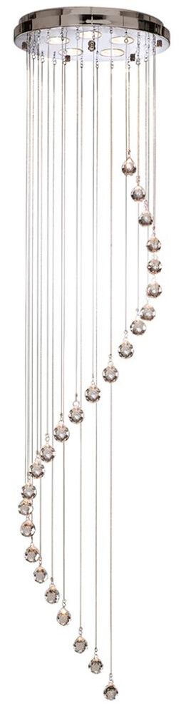 Riippuvalaisin Searchlight Hallway 5-os kromi ⌀ 30 cm