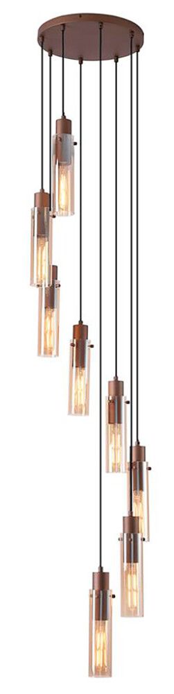 Riippuvalaisin Searchlight Sweden II 8-os ruskea ⌀ 42 cm