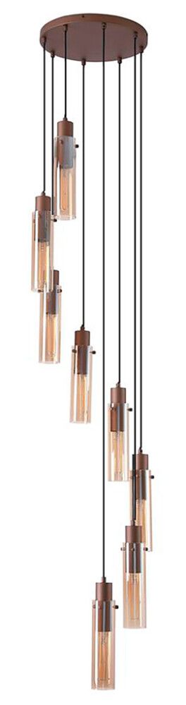 Riippuvalaisin Searchlight Sweden II 8-os ruskea ⌀ 42 cm