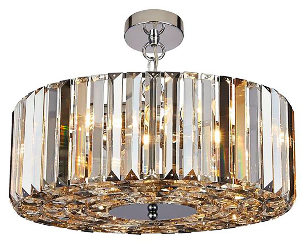 Riippuvalaisin Searchlight Chapeau 5-os kromi ⌀ 50 cm