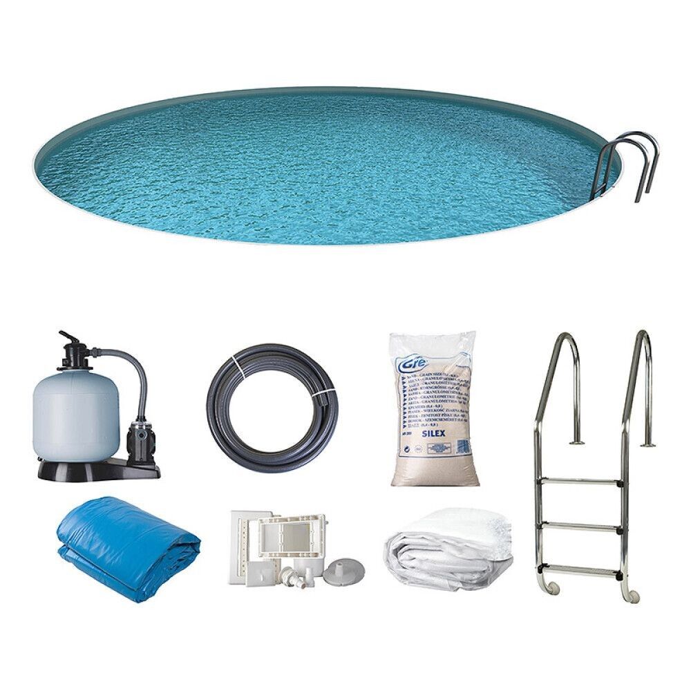 Upotettava uima-allas Swim & Fun pyöreä Ø350 x 120 cm