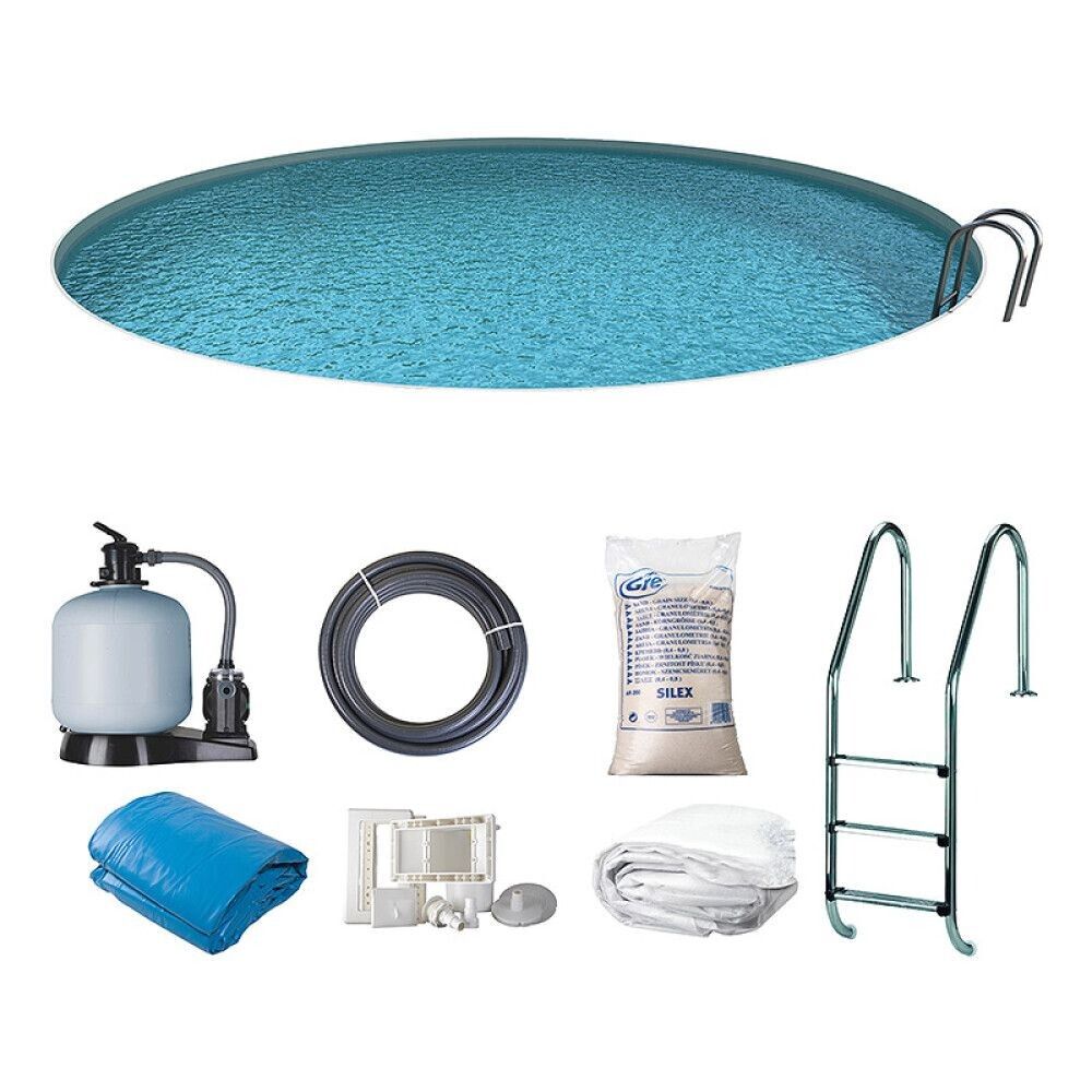Upotettava uima-allas Swim & Fun pyöreä Ø420 x 120 cm