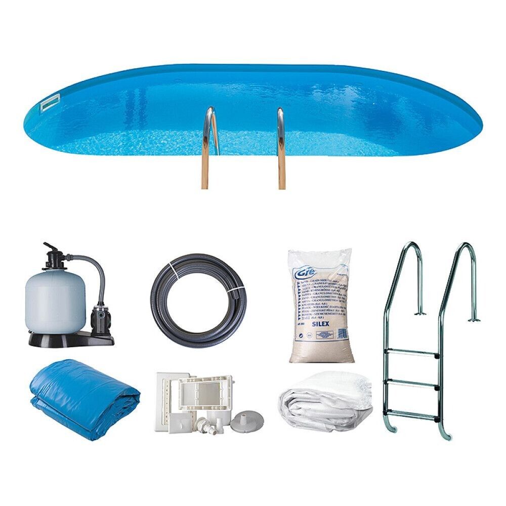 Upotettava uima-allas Swim & Fun ovaali 500 x 300 x 120 cm