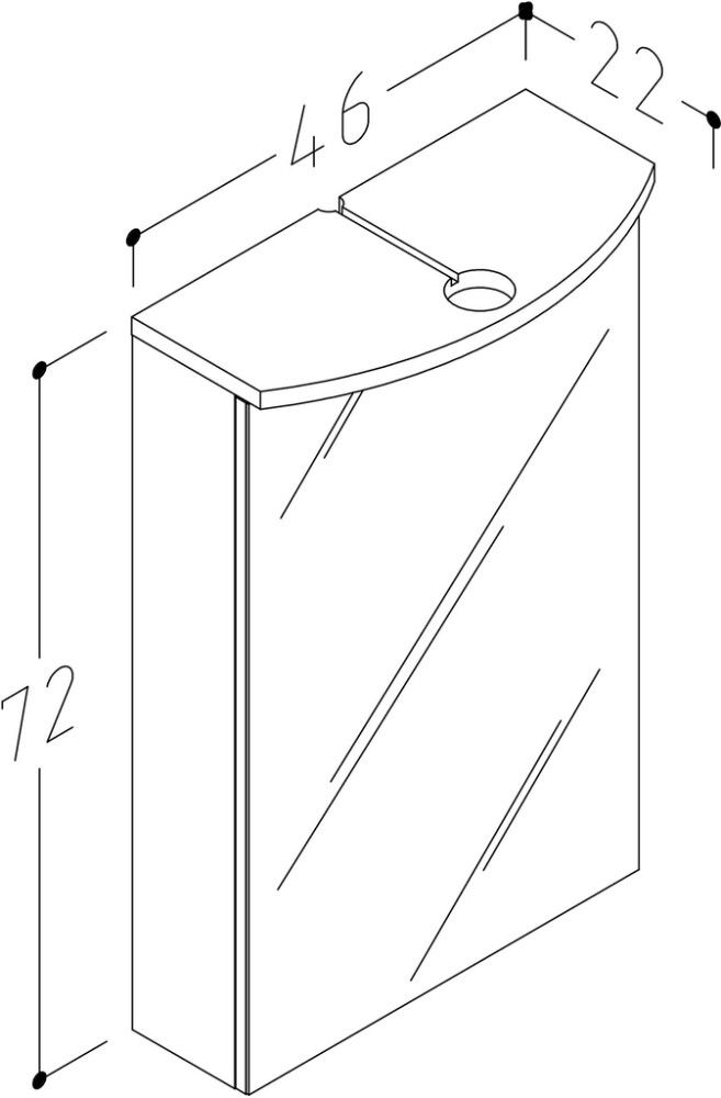Kylpyhuonekalustesetti Harma valkoinen