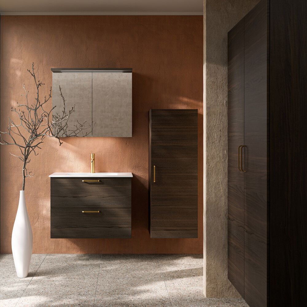 Allaskaappi Temal Astra ruskea saarni 80 cm 