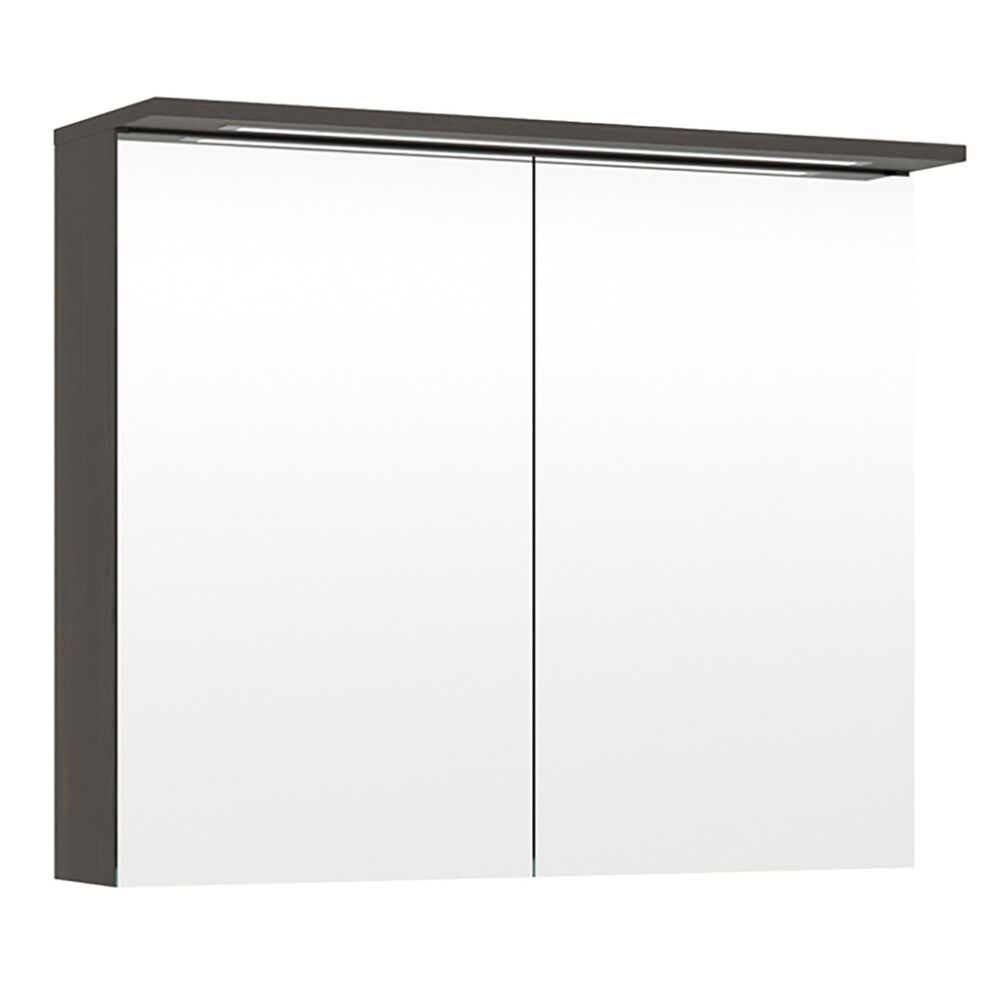 LED-peilikaappi Temal Unic ruskea saarni 80 x 20 x 72,7 cm, 2 ovea