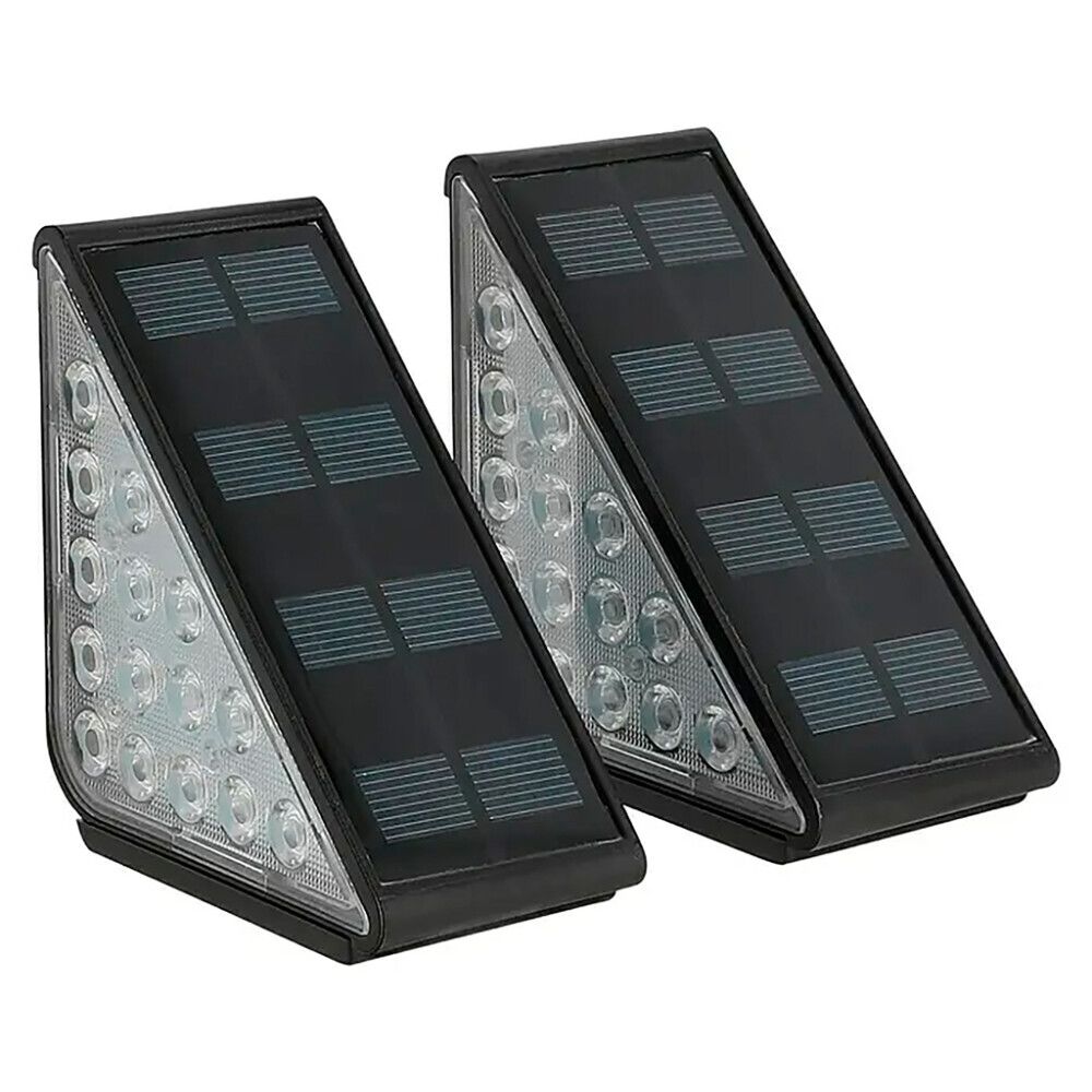 Solar porrasvalo BAUHAUS musta 9 x 9 x 4,8 cm IP54 2 kpl/pkt