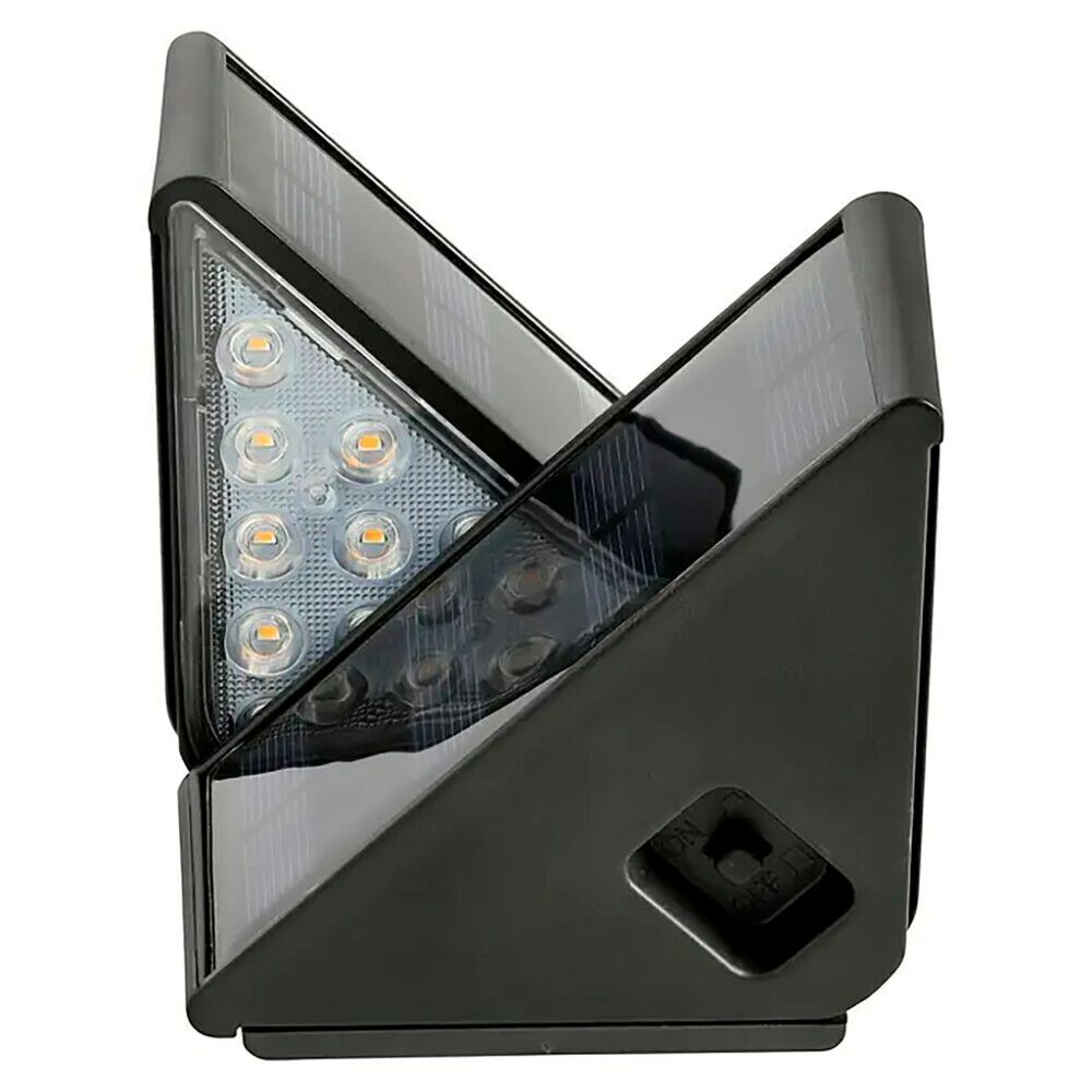 Solar porrasvalo BAUHAUS musta 9 x 9 x 4,8 cm IP54 2 kpl/pkt