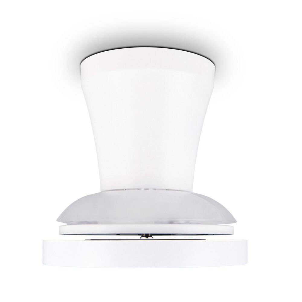 LED-kattotuuletin Trio Moss valkoinen Ø 41 cm