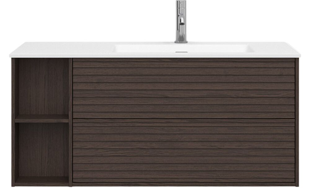 Allaskaappi Svedbergs Epos Jalusi tumma saarni 100 x 45 cm, oikea