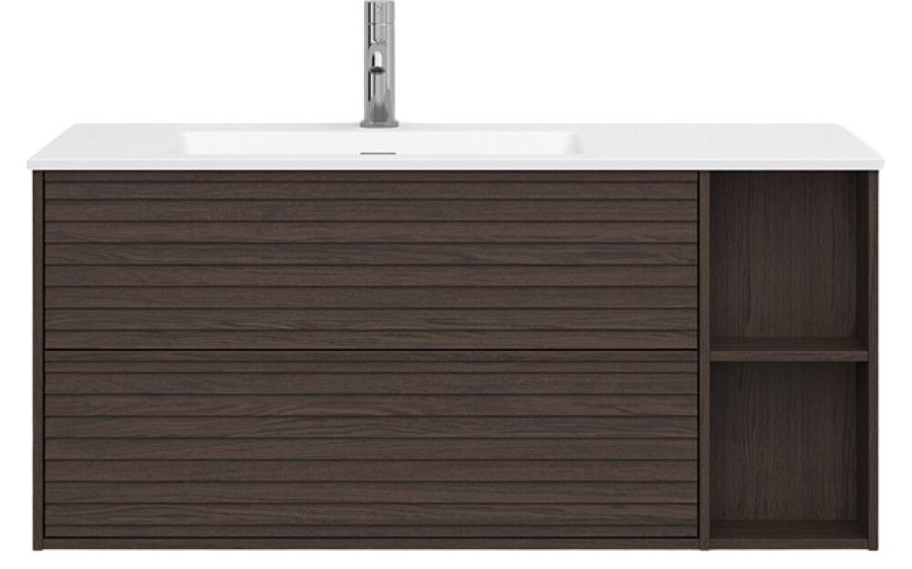 Allaskaappi Svedbergs Epos Jalusi tumma saarni 100 x 45 cm, vasen