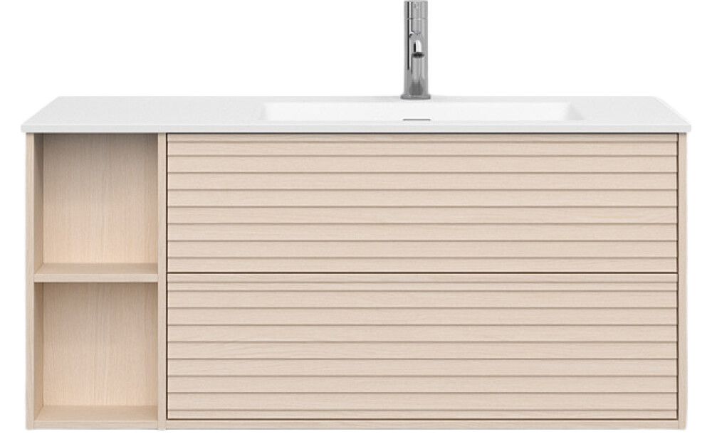 Allaskaappi Svedbergs Epos Jalusi vaalea saarni 100 x 45 cm, oikea