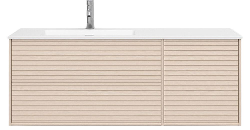 Allaskaappi Svedbergs Epos Jalusi vaalea saarni 120 x 45 cm, vasen