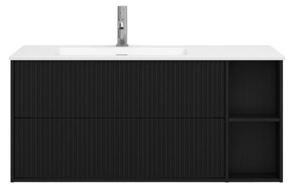 Allaskaappi Svedbergs Epos Svall musta saarni 100 x 45 cm, vasen