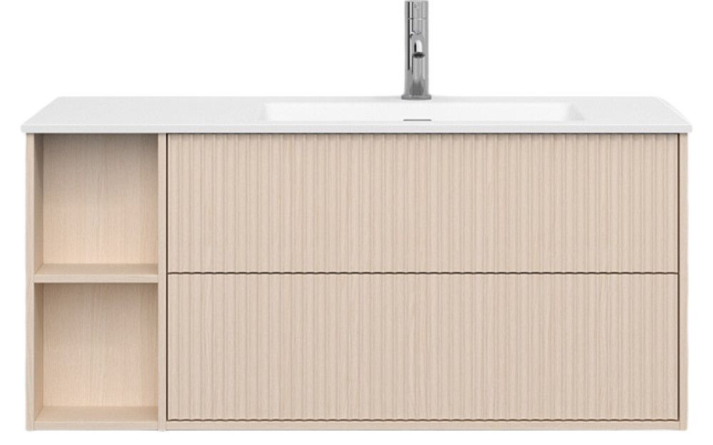 Allaskaappi Svedbergs Epos Svall vaalea saarni 100 x 45 cm, oikea