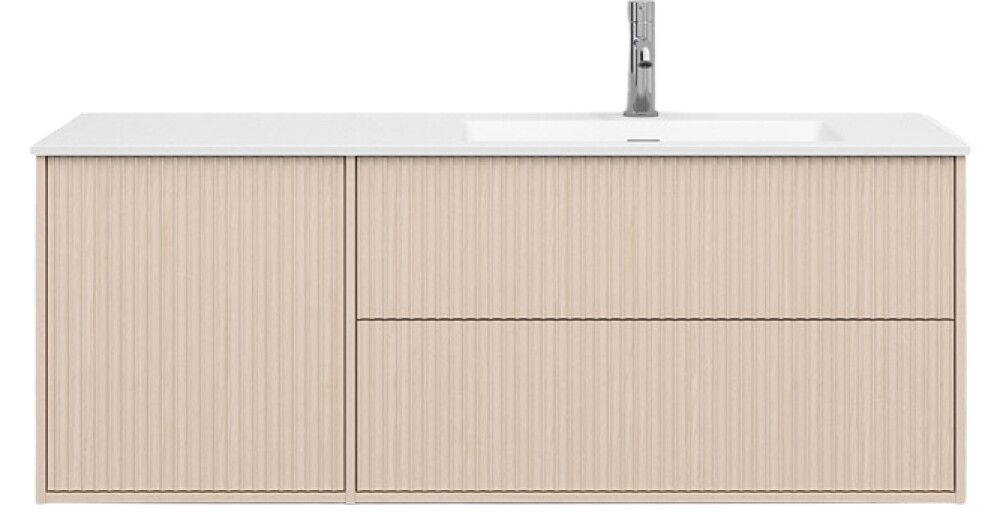 Allaskaappi Svedbergs Epos Svall vaalea saarni 120 x 45 cm, oikea