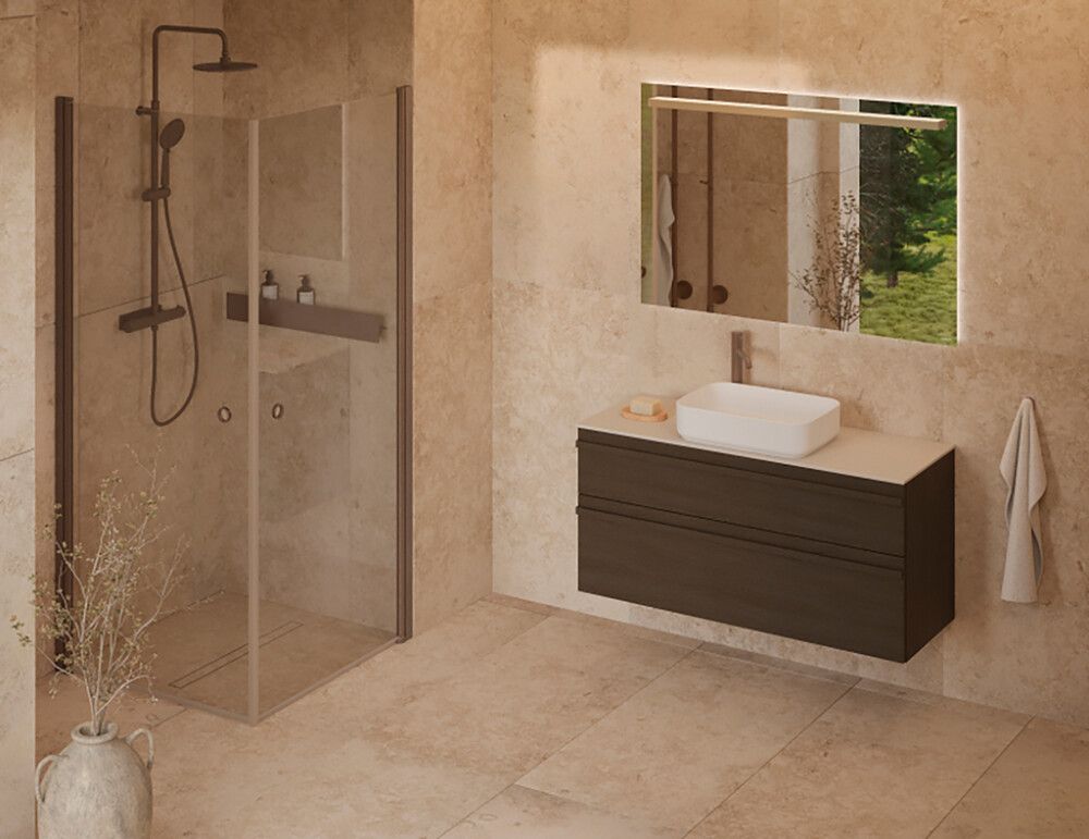 Suihkukokonaisuus Svedbergs Yding mocca Ø 23 cm