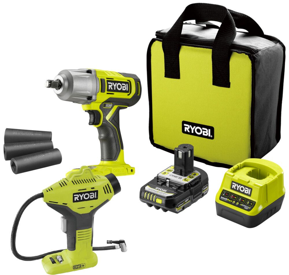Renkaanvaihtosetti Ryobi ONE+