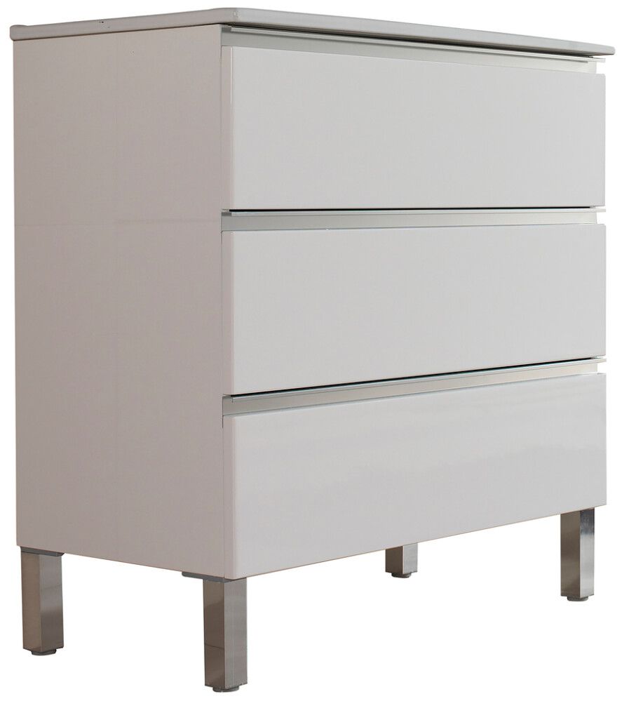 Kylpyhuonekaluste Ordonez Aura kiiltävä valkoinen 100 cm