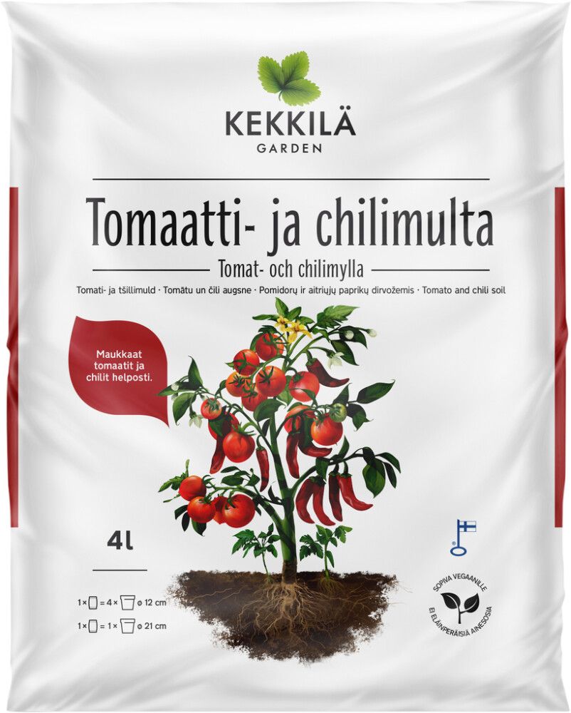 Tomaatti- ja chilimulta Kekkilä 4 l